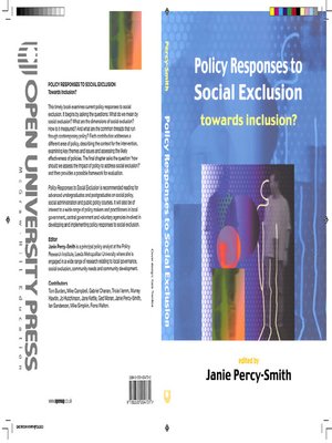 cover image of Policy Responses to Social Exclusion